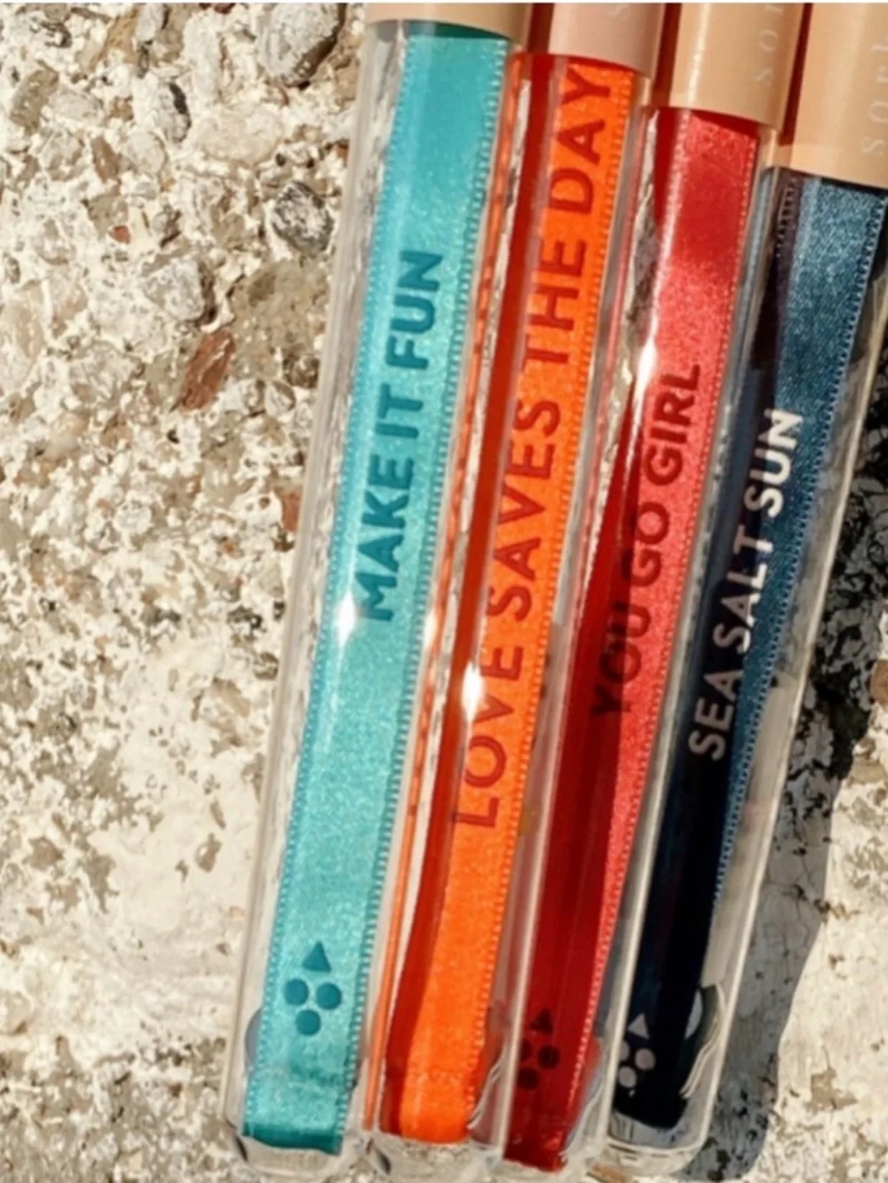 Blue ‘make it fun’ Satin Wristband Bracelet - Picture 4 of 4